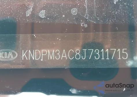 2018 Kia Sportage Lx z USA, uszkodzony, nr VIN KNDPM3AC8J7311715